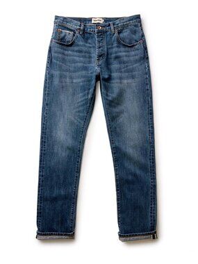 Taylor Stitch The Democratic Jean in Mid Wash Organic Selvedge